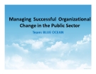 Tiểu luận: Managing Successful Organizational Change in the Public Sector