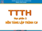 Bài giảng Nền tảng lập trình C# - ĐH KHTN TP.HCM