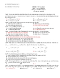 Đề thi thử môn Vật lý - Bộ GD&ĐT khối A đề số 1