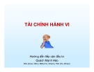 Bài giảng Phân tích kỹ thuật trong đầu tư chứng khoán: Bài 4 - Quách Mạnh Hào