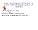 Bài giảng Tài chính công: Bài 2