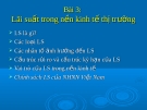 Bài giảng Lý thuyết tiền tệ: Bài 3 - Lãi suất trong nền kinh tế thị trường