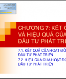 Bài giảng môn Kinh tế đầu tư: Chương 7