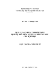 Luận văn thạc sĩ kinh tế: Dịch vụ bảo hiểm và phát triển dịch vụ bảo hiểm Việt Nam đáp ứng nhu cầu hội nhập