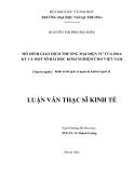 Luận văn Thạc sĩ Kinh tế: Mô hình giao dịch thương mại điện tử của Hoa Kỳ và một số bài học kinh nghiệm cho Việt Nam