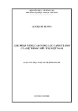 Luận văn thạc sĩ kinh tế: Giải pháp nâng cao năng lực cạnh tranh của hệ thống siêu thị Việt Nam