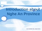 Introduction about Nghe An Province