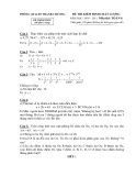 Đề kiểm tra KSCL Toán 6 (2010 -2011) - Phòng GD&ĐT Thanh Chương - (Kèm Đ.án)