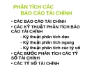 Bài giảng Phân tích các báo cáo tài chính