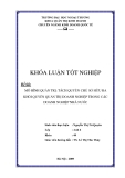 Khóa luận tốt nghiệp: Mô hình quản trị: tách quyền chủ sở hữu ra khỏi quyền quản trị doanh nghiệp trong các doanh nghiệp nhà nước