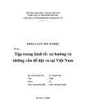 Khóa luận tốt nghiệp: Tập trung kinh tế: xu hướng và những vấn đề đặt ra tại Việt Nam