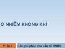 Bài giảng Ô nhiễm không khí: Phần 3