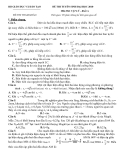 Đề thi thử tuyển sinh Đại học môn Vật lý 2010 khối A (Kèm đáp án)