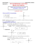 Chuyên đề LTĐH: Chuyên đề 9 - Ôn tập Hình học Giải tích trong mặt phẳng
