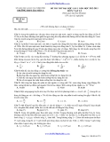 Đề thi thử ĐH lần 1 Vật lí (2012-2013) - THPT Gia Viễn A (Mã đề 570)