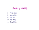 Bài giảng Quy hoạch và quản lý đô thị - Quản lý đô thị