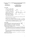 Đề thi học sinh giỏi môn Vật lý 12  kèm đáp án