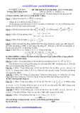 Đề thi khảo sát Đại học Toán 12 lần 3 năm 2014 khối A,A1 - THPT Bình Xuyên (Kèm đáp án)