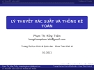 Bài giảng Lý thuyết xác suất và thống kê toán: Chương 1 - Phạm Thị Hồng Thắm