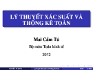 Bài giảng Lý thuyết xác suất và thống kê toán: Chương 1- Mai Cẩm Tú