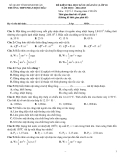 Đề kiểm tra HK2 Lý 10 (2012-2013) - THPT Phan Bội Châu - Kèm Đ.án