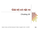 Bài giảng Tài chính phái sinh: Chương 18 - Giá trị có rủi ro