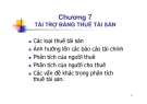 Bài giảng Tài chính doanh nghiệp: Chương 7 - Tài trợ bằng thuê tài sản