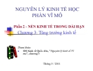 Bài giảng Nguyên lý kinh tế học vĩ mô: Chương 3 - Tăng trưởng kinh tế