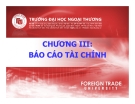 Bài giảng Báo cáo tài chính - ĐH Ngoại thương