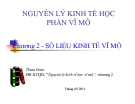 Bài giảng Nguyên lý kinh tế học vĩ mô: Chương 2 - Số liệu kinh tế vĩ mô