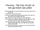 Bài giảng Tập hợp chi phí và tính giá thành sản phẩm