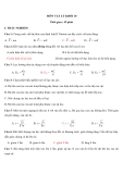 Đề thi kiểm tra học kì I môn Vật lý lớp 10 năm học 2011 