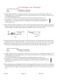 Đề thi kiểm tra học kì I môn Vật lý lớp 10 năm học 2012 - Trường THPT Chuyên Trần Quang Khải 