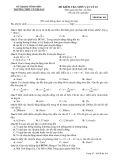 Đề thi kiểm tra học kì I môn Vật lý lớp 10 - Trường  THPT Võ Thị Sáu - Mã đề 104