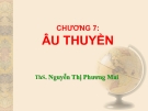 Bài giảng Công trình trên hệ thống thủy lợi: Chương 7 - ThS. Nguyễn Thị Phương Mai