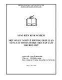 SKKN: Một số suy nghĩ về phương pháp luận sáng tác thơ tuổi học trò: Tập làm thơ bốn chữ