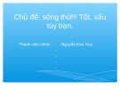 Bài thuyết trình Chuyên đề Sống thử