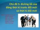 Bài thuyết trình: Đường lối của đảng thời kì trước đổi mới và thời kì đổi mới