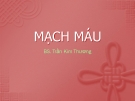 Bài giảng Mạch máu - Bs. Trần Kim Thương