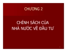 Bài giảng Pháp luật về đầu tư: Chương 2 - Đại học Mở TP HCM