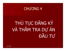 Bài giảng Pháp luật về đầu tư: Chương 4 - Đại học Mở TP HCM