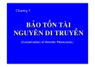 Bài giảng Bảo tồn đa dạng sinh học: Chương 5 - TS. Viên Ngọc Nam