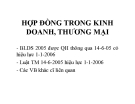 Bài giảng Hợp đồng trong kinh doanh, thương mại