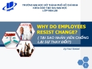 Thuyết trình: Why do employees resist change? Tại sao nhân viên chống lại sự thay đổi?