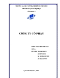 Tiểu luận luật kinh doanh: Công ty cổ phần