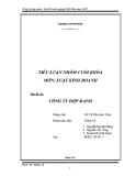 Tiểu luận: Công ty hợp danh