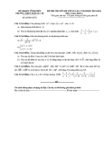 Đề thi 1 tiết chuyên đề Toán 10 khối A- Trường THPT Ngô Gia Tự (Kèm đáp án)