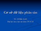 Bài giảng Cơ sở dữ liệu phân tán - TS. Hồ Bảo Quốc