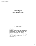 Bài giảng chương 4: Microsoft Excel