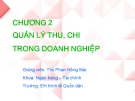 Bài giảng Tài chính doanh nghiệp: Chương 2 - Ths. Phan Hồng Mai